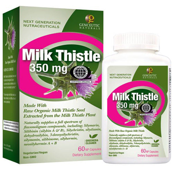 GENCEUTIC - Organic Milk Thistle 350 mg - 60 Capsules