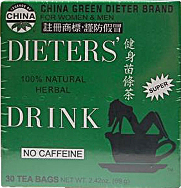 UNCLE LEE'S TEA - China Green Brand Dieter's Drink - 30 Bags (2.42 oz.)