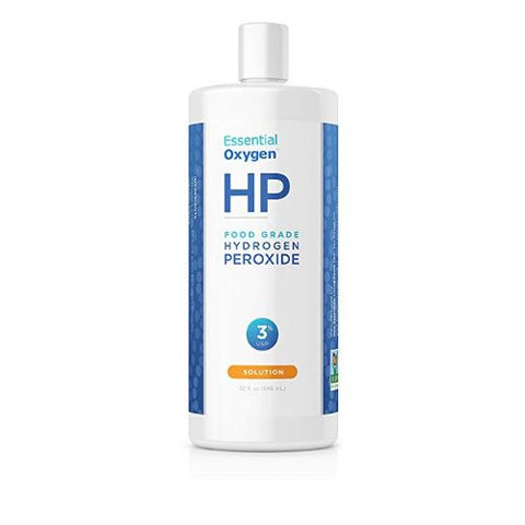 ESSENTIAL OXYGEN - Food Grade Hydrogen Peroxide 3% - 32 fl oz (946 ml)