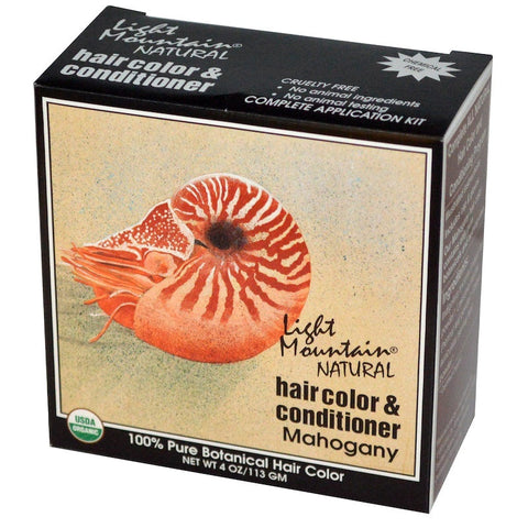 LIGHT MOUNTAIN - Hair Color and Conditioner Mahogany - 4 oz. (113 g)