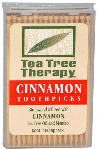 TEA TREE - Toothpicks Cinnamon - 12 x 100 Picks Boxes