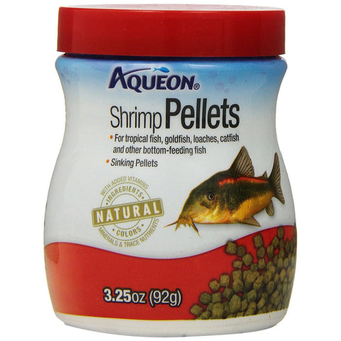 AQUEON - Shrimp Pellets Fish Food - 3.25 oz. (92 g)