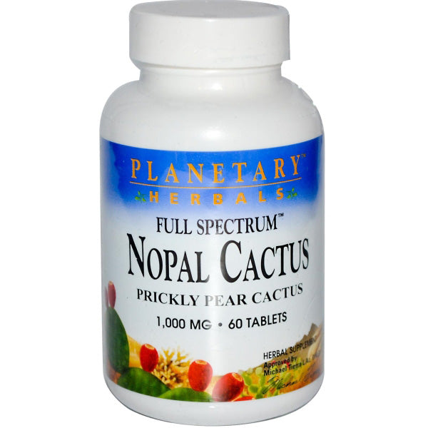 PLANETARY HERBALS - Nopal Cactus Full Spectrum 1000 mg  - 60 Tablets