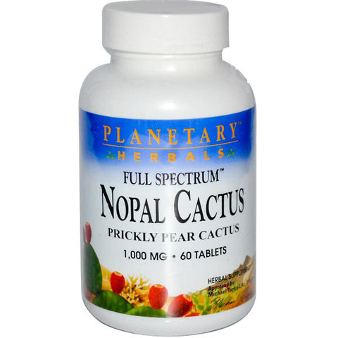 PLANETARY HERBALS - Nopal Cactus Full Spectrum 1000 mg  - 60 Tablets