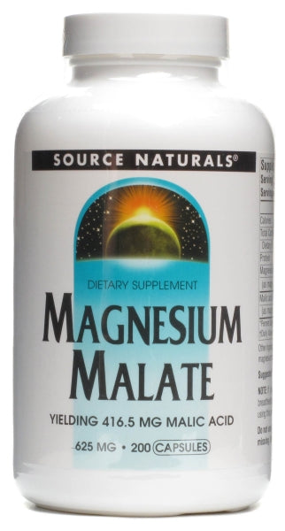 SOURCE NATURALS - Magnesium Malate (625 mg) - 200 Capsules