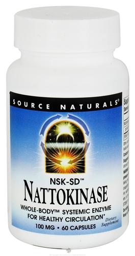 SOURCE NATURALS - Nattokinase 100 mg  - 60 Capsules