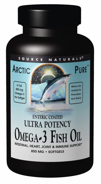 SOURCE NATURALS - ArcticPure Ultra Potency Omega-3 Fish Oil (850 mg) - 30 Softgels