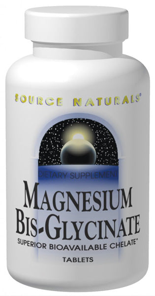 SOURCE NATURALS - Magnesium Bis-Glycinate - 60 Tablets