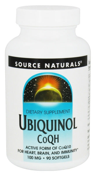 SOURCE NATURALS - Ubiquinol CoQH (100 mg) - 90 Softgels