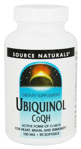 SOURCE NATURALS - Ubiquinol CoQH (100 mg) - 90 Softgels
